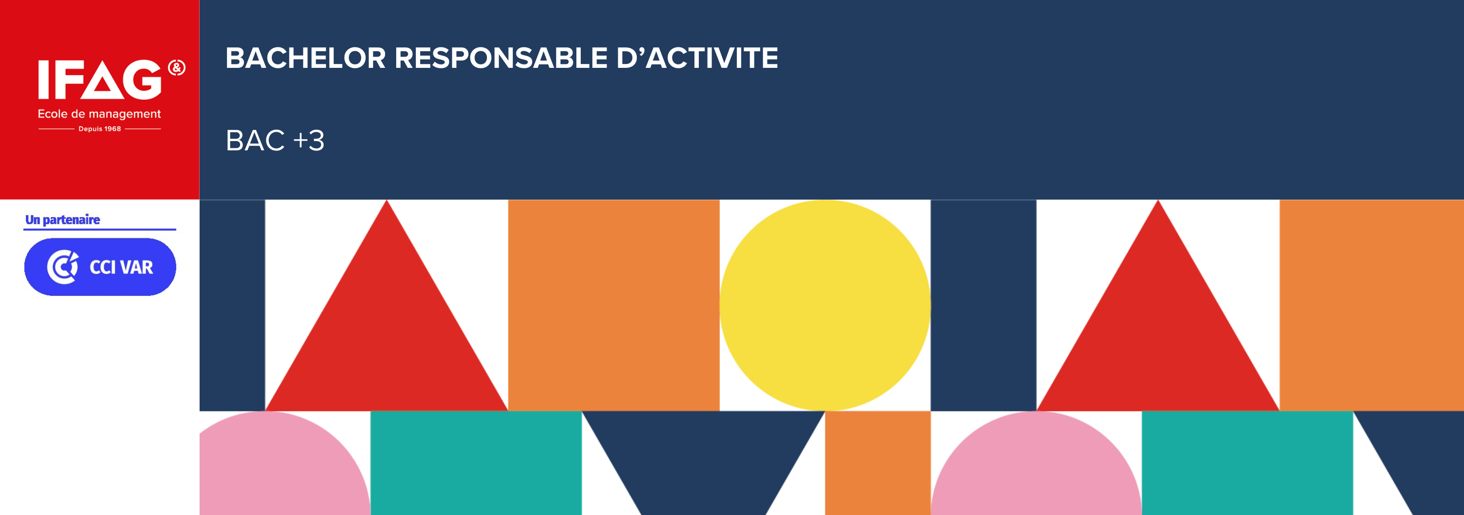 Bandeau Bachelor Responsable d'Activités IFAG