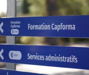 Signalétique Capforma centre de formation