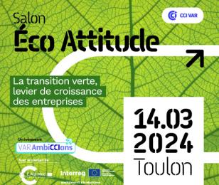 Visuel salon Eco-Attitude le 14 mars à Toulon