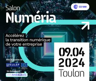 Visuel salon Numéria à Toulon le 9 avril