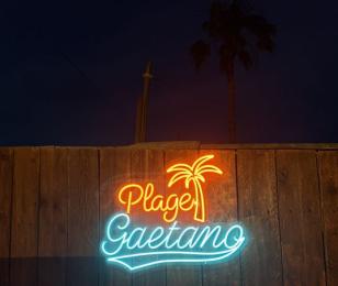 Visuel plage Gaetano de nuit