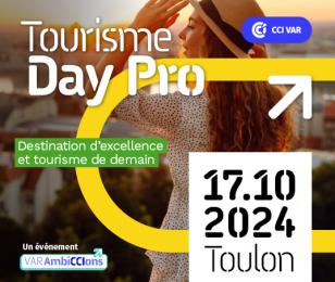 Visuel page accueil pour le salon Tourisme Day Pro