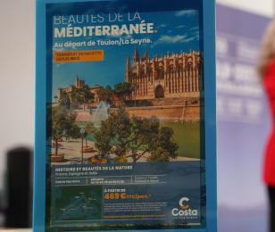 Visuel affiche Costa Croisières au départ de Toulon/ La Seyne