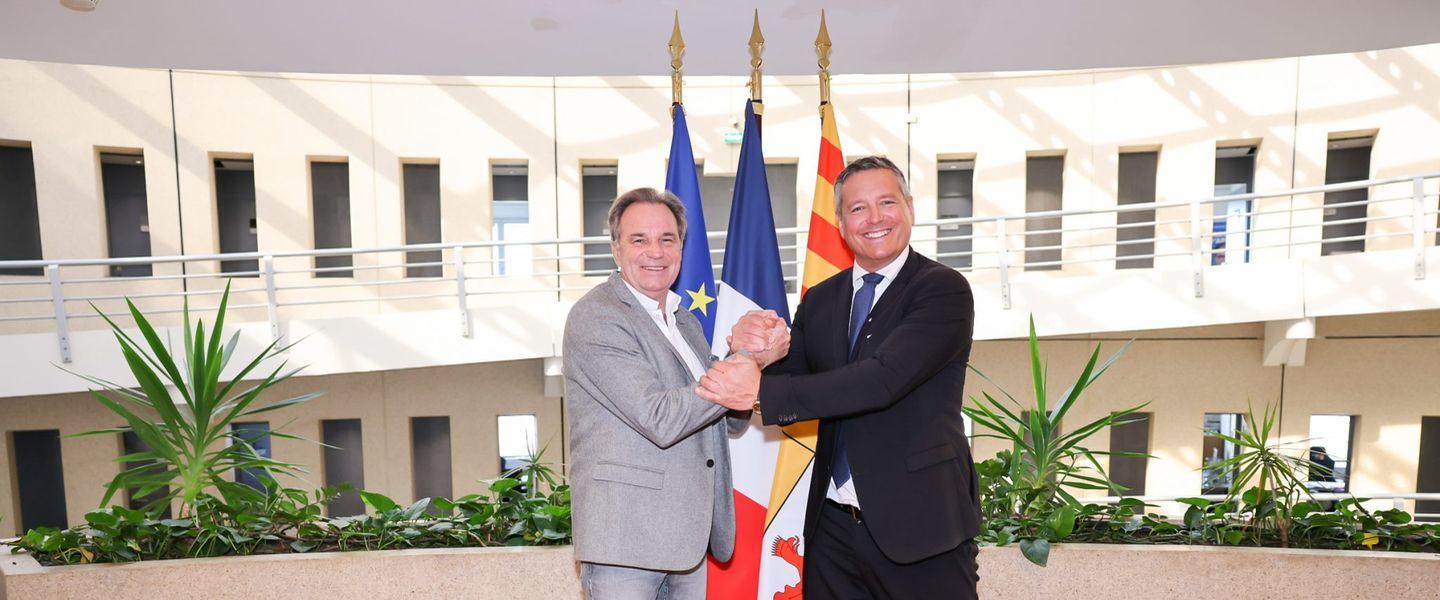 Renaud Muselier & Basil Gertis 