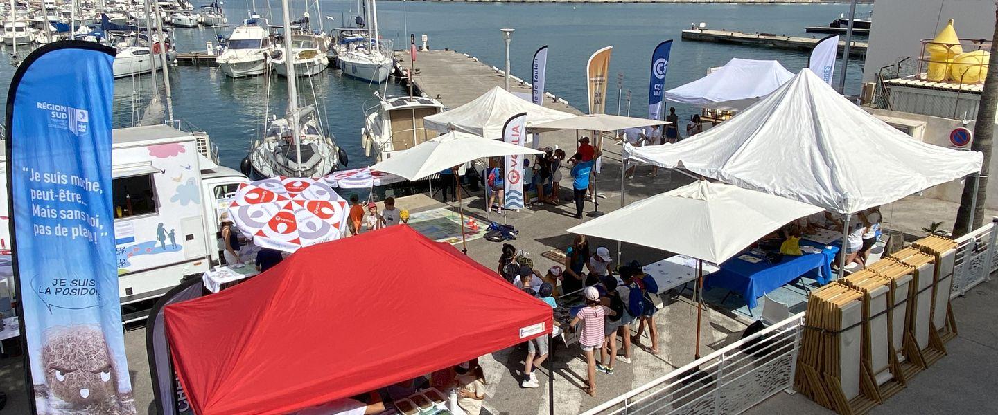 Stands lors des journées rade bleue 2022