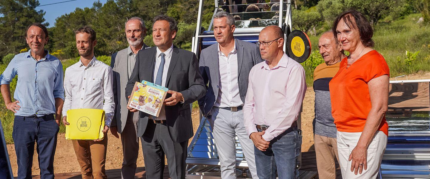 Visite de Solar Brother à Carnoules