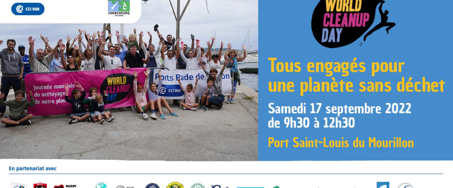 Le World CleanUp Day, les Ports Rade de Toulon mobilisent