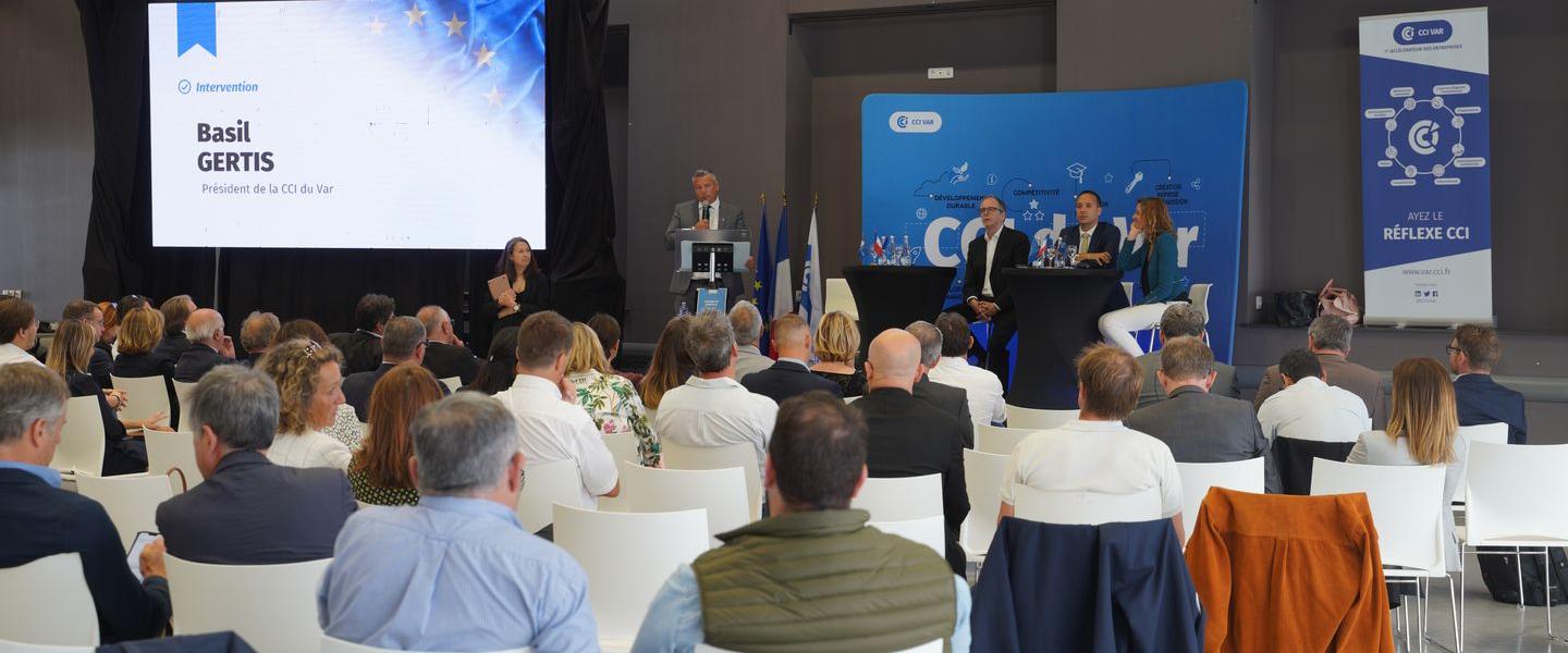 visuel conférence Europe avec intervention de Basil Gertis