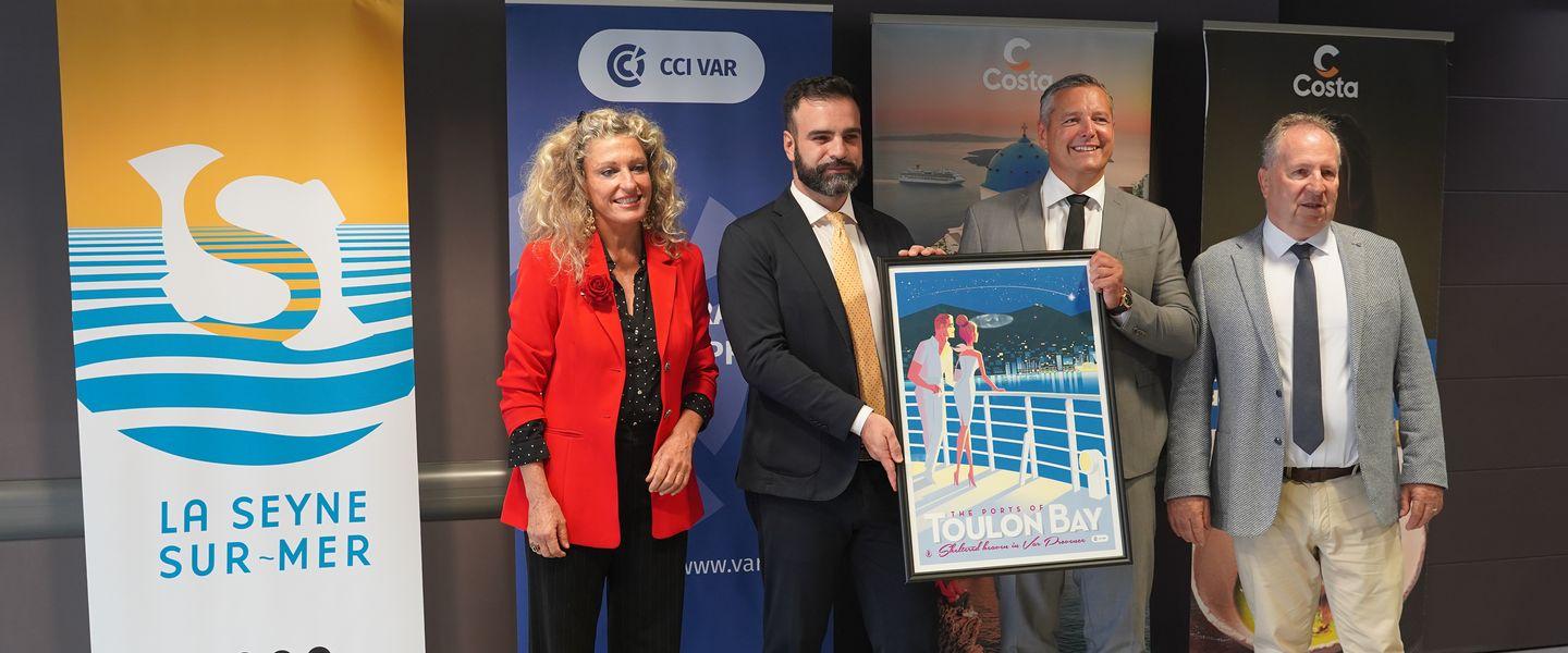 Illustration conférence de presse Costa Croisières au départ de Toulon/ La Seyne