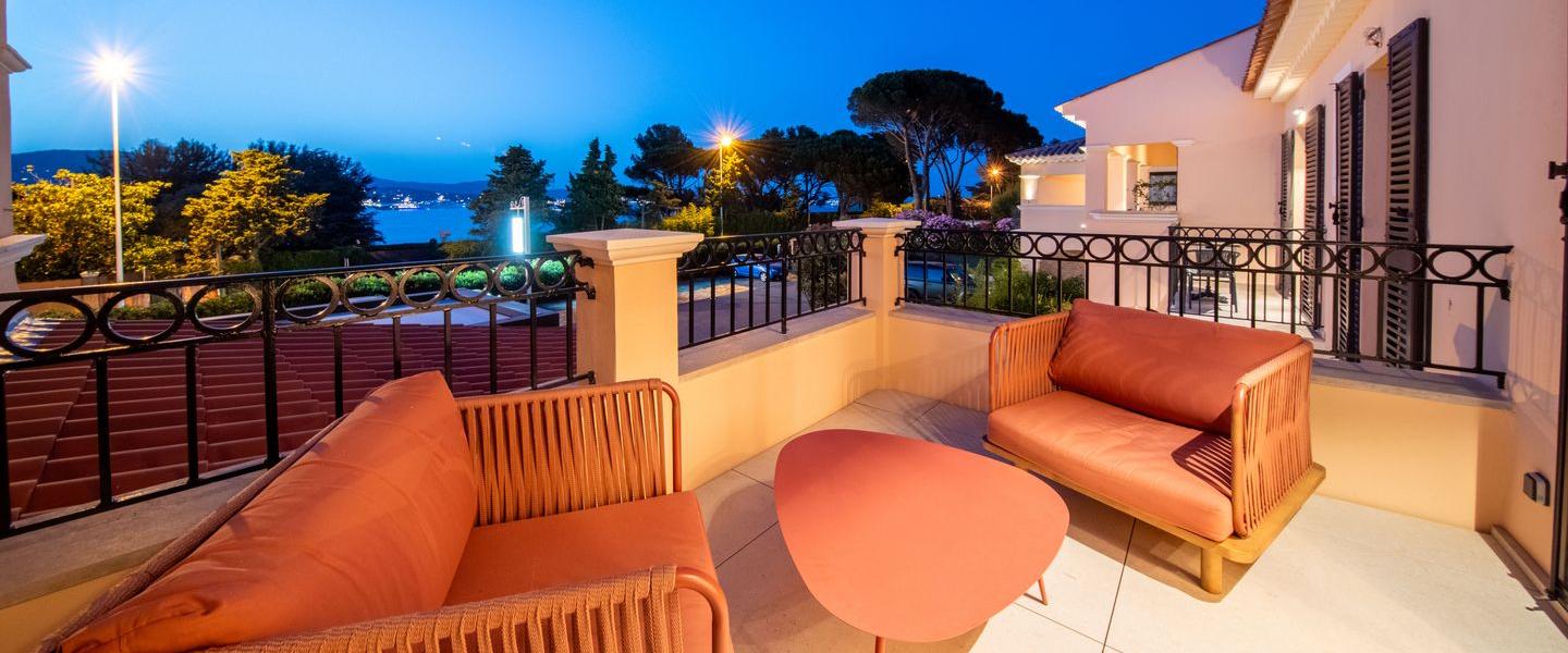 visuel vude chambre hotel le brin d'azur à Saint-Tropez